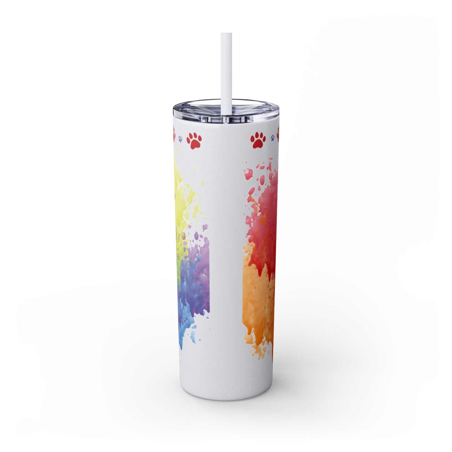Emotional Support Human for my Corgi Skinny Tumbler with Straw