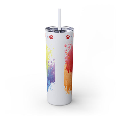 Emotional Support Human for my Corgi Skinny Tumbler with Straw