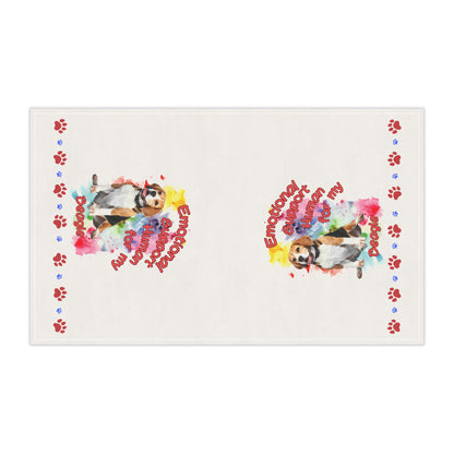 Emotional Support Human for my Beagle Tea Towel