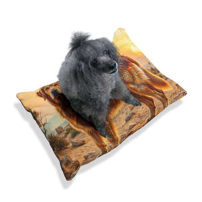 Leo Elements Collection Golden Retriever Pet Bed – Cozy Zodiac Dog Cushion