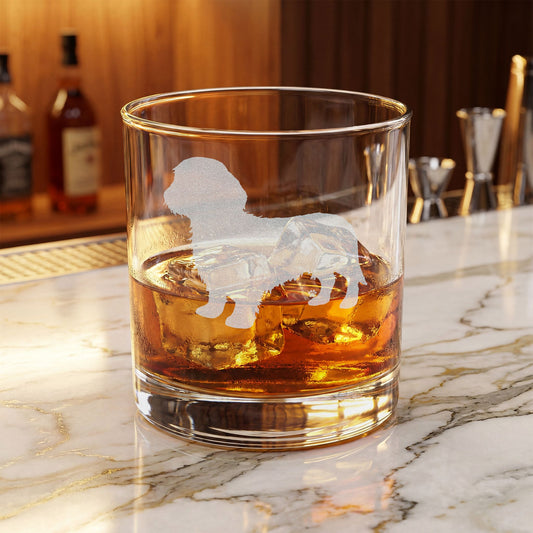 Dachshund, Wire Hair Engraved Whiskey Glass
