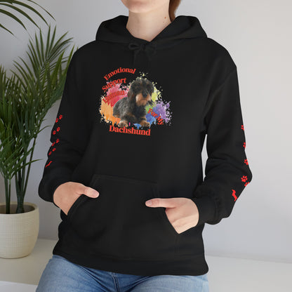 Emotional Support Human for my Dachshund Wire haired Hoodie