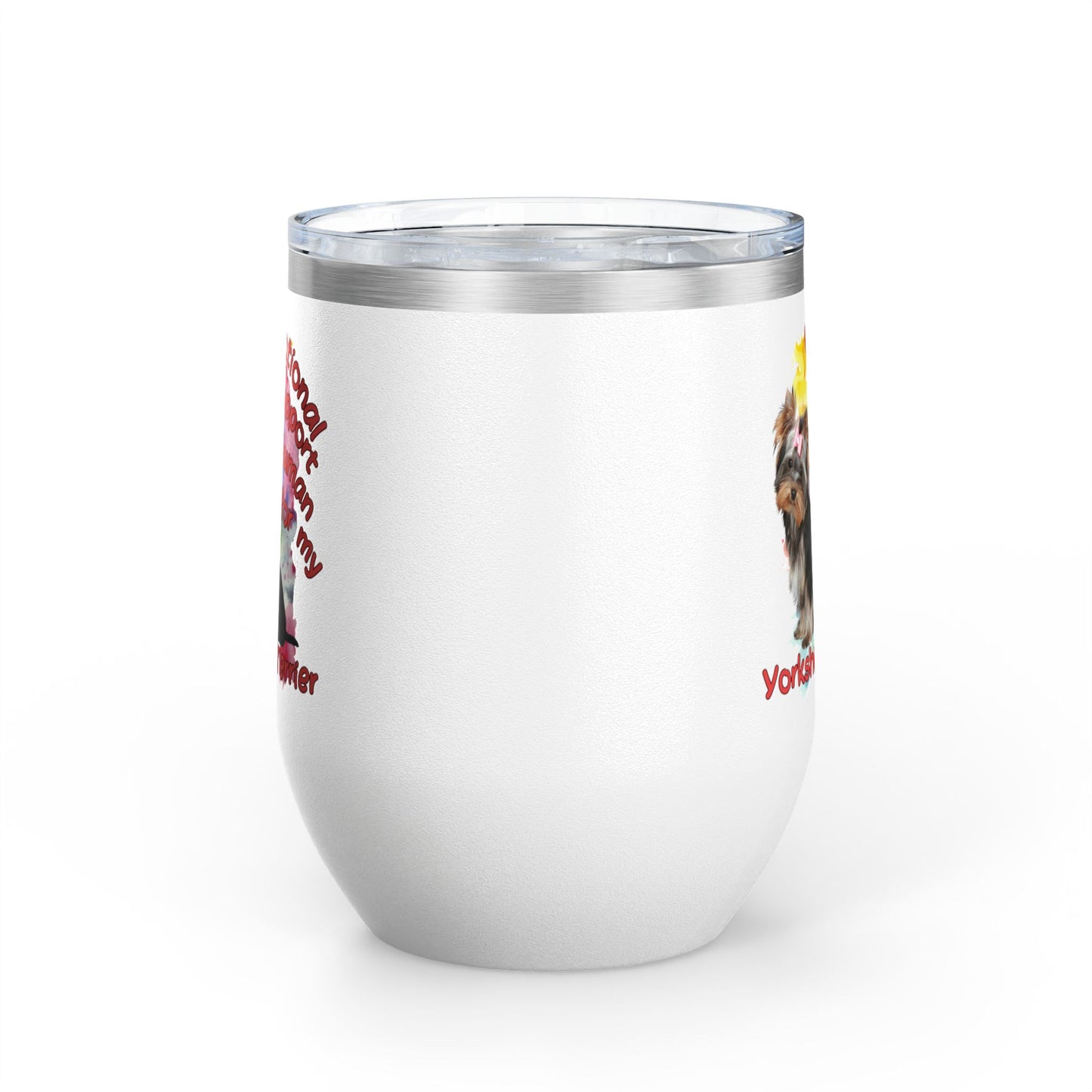 Emotional Support Human for my Yorkshire Terrier  Wine Chiller - Perfect Gift for Dog Lovers