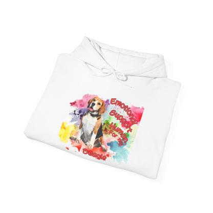 Emotional Support Human for My Beagle Pullover Hoodie