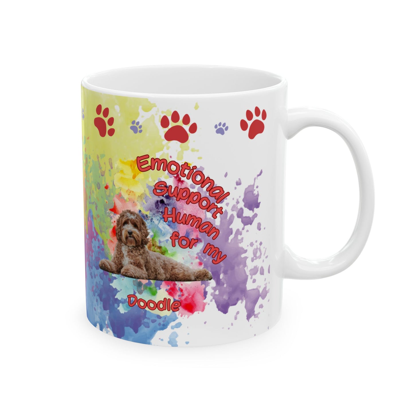 Emotional Support Human for my Doodle Dog Coffee mug