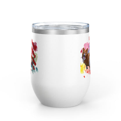 Emotional Support Human for my Corgi Wine Tumbler