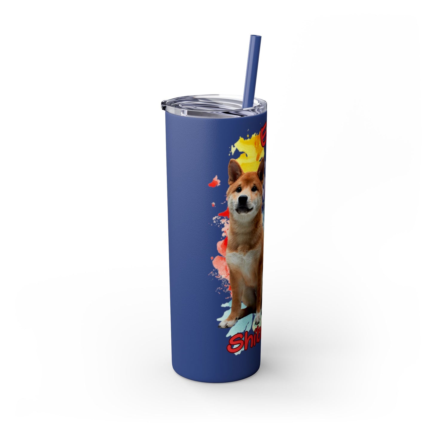 Emotional Support Human for my Shiba Inu Skinny Tumbler