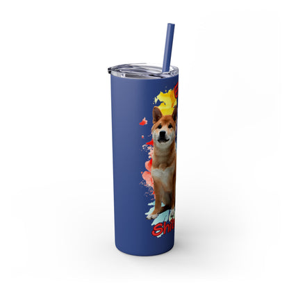 Emotional Support Human for my Shiba Inu Skinny Tumbler