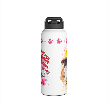 Emotional Support Human for my Boxer Sprots Water Bottle