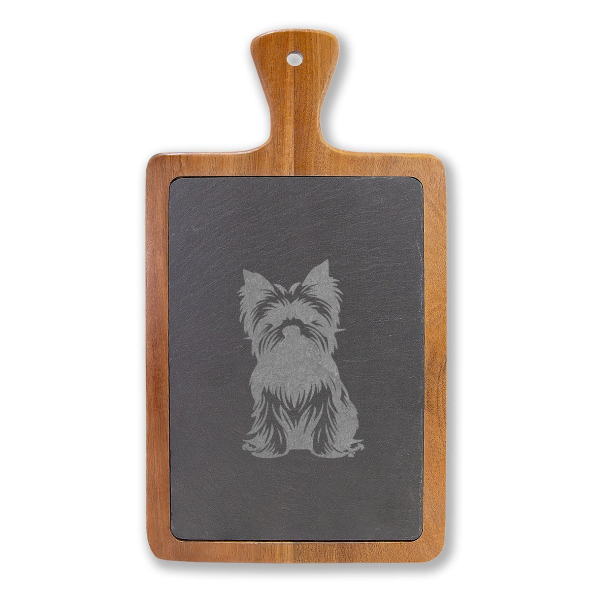Yorkshire Terrier Engraved Charcuterie Board, Dog Lover Cheese Board & Serving Platter
