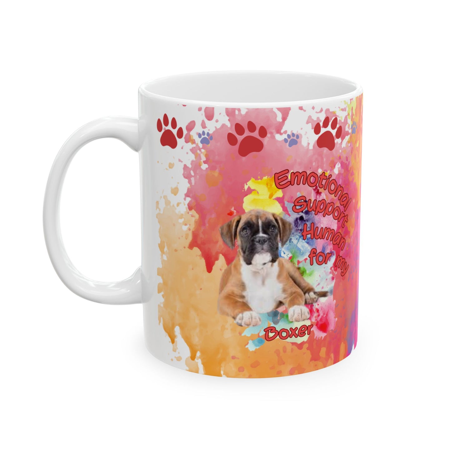 Emotional Support Human for my Boxer Coffee Mug