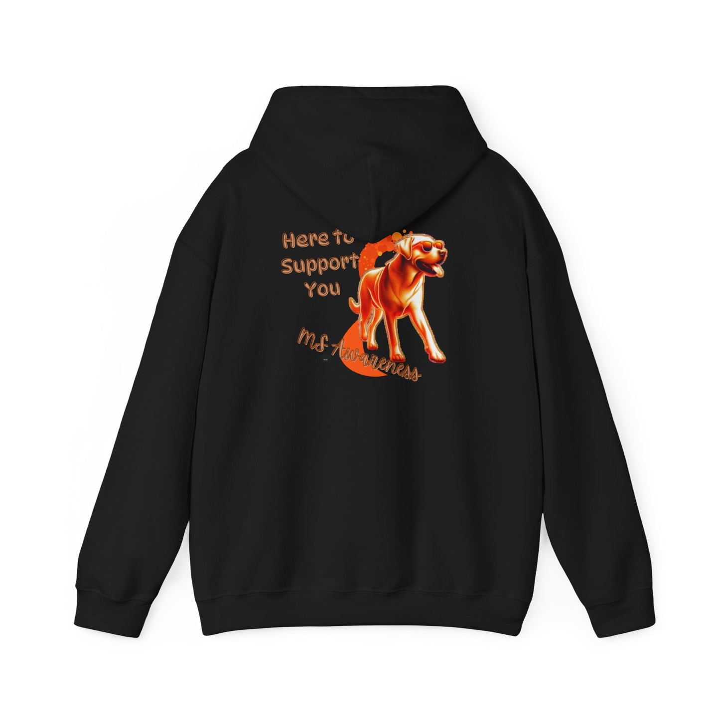 Labrador Retriever "Here to Support You" MS Awareness Hoodie