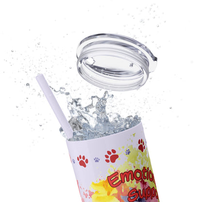 Emotional Support Human for my Dachshund Smooth Hair  Skinny Tumbler