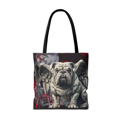 American Bulldog Angelic Gargoyle Protector Tote Bag