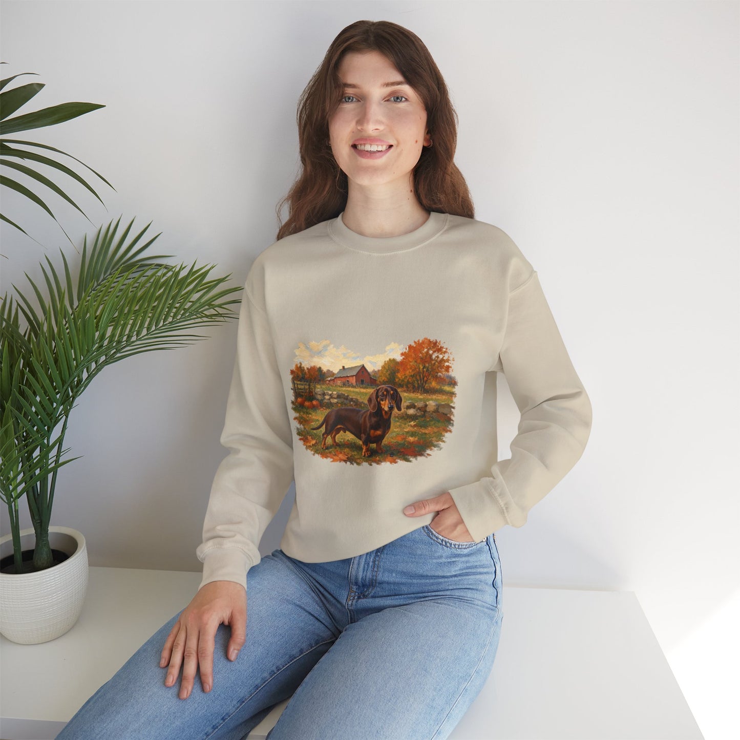 Smooth Hair Dachshund Sweater Weather Sweatshirt