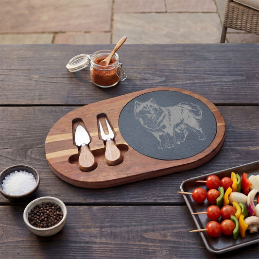 Siberian Husky Engraved Charcuterie Board, Dog Lover Cheese Board & Serving Platter