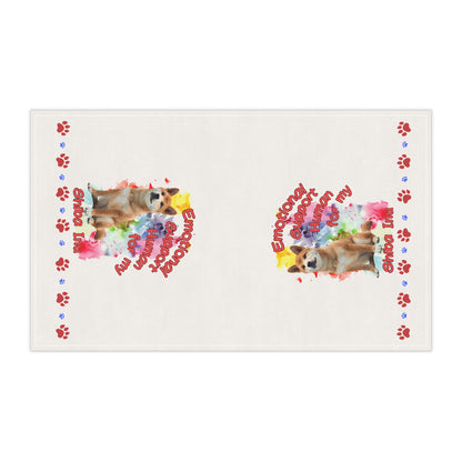 Emotional Support Human for my Shiba Inu Tea Towel