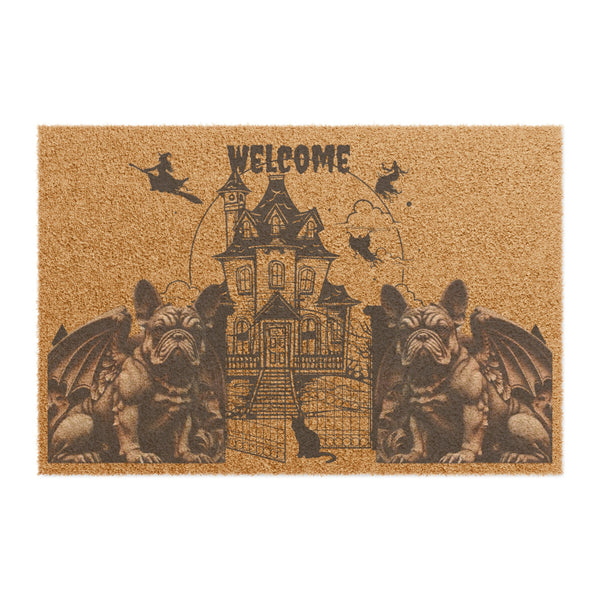 French Bulldog Guardian Angel Gargoyle Doormat