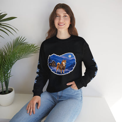 Shiba Inu Smoky Mountain Christmas Sweatshirt