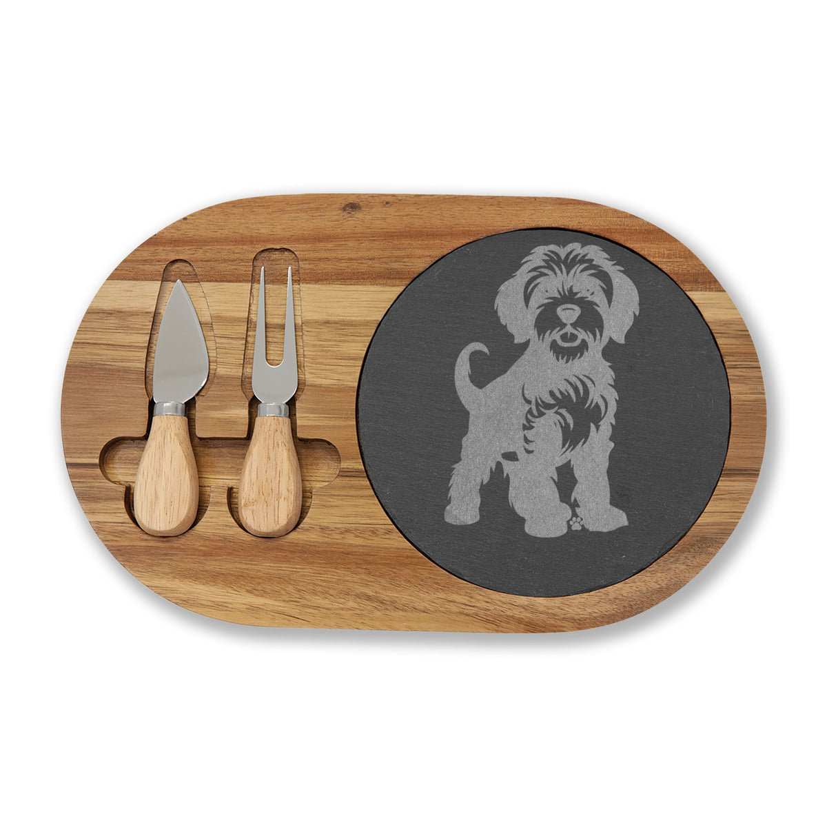Doodle Engraved Charcuterie Board, Dog Lover Cheese Board & Serving Platter
