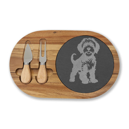 Doodle Engraved Charcuterie Board, Dog Lover Cheese Board & Serving Platter