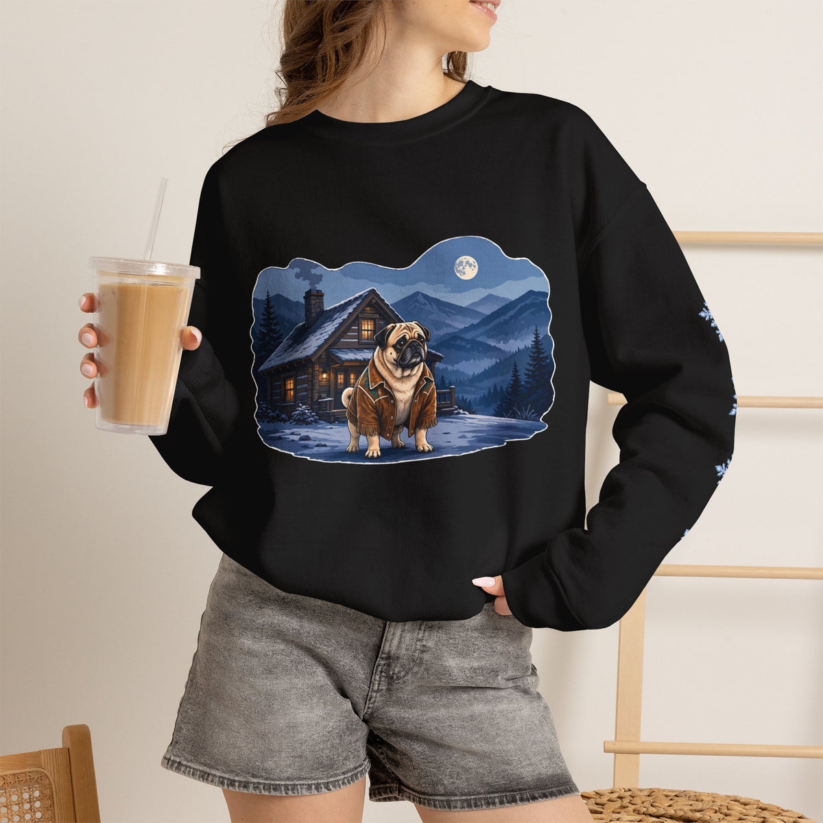 Pug Smoky Mountain Christmas Sweatshirt