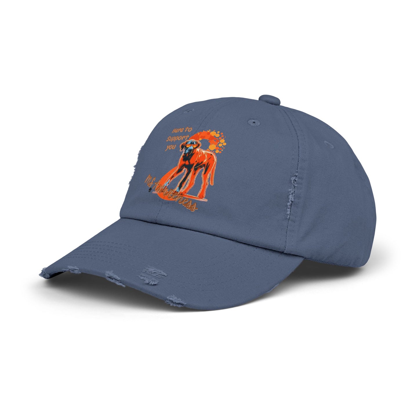Great Dane "Here to Support You" MS Awareness Distressed Cap
