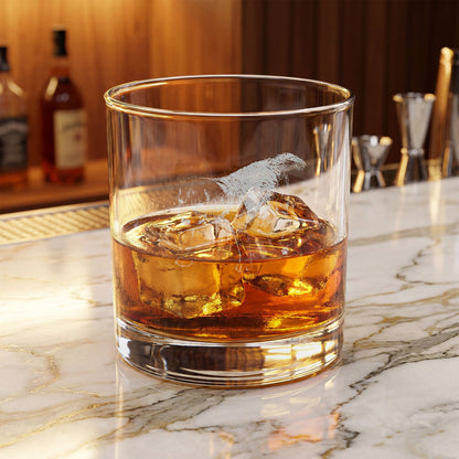 Beagle Engraved Whiskey Glass
