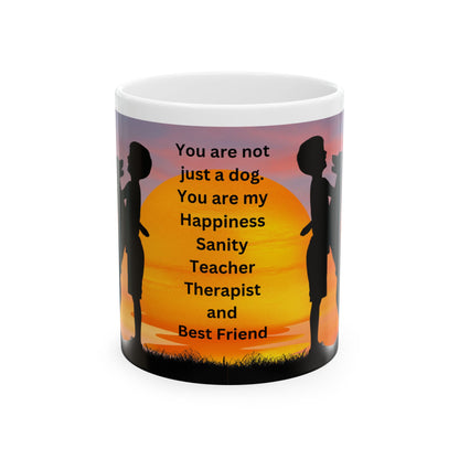 Hug a Dog Day  Ceramic Mug, 11oz