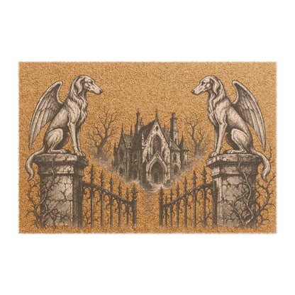 Afghan Hound Gargoyle Angel Gothic Protector Welcome Mat