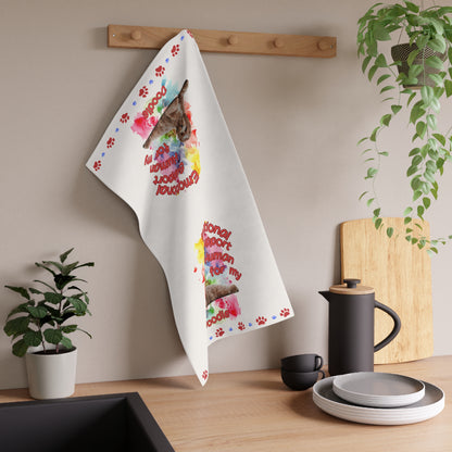 Emotional Support Human for my Doodle Dog Tea Towel