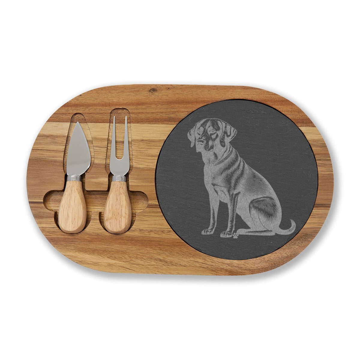 Black Lab Engraved Charcuterie Board, Dog Lover Cheese Board & Serving Platter