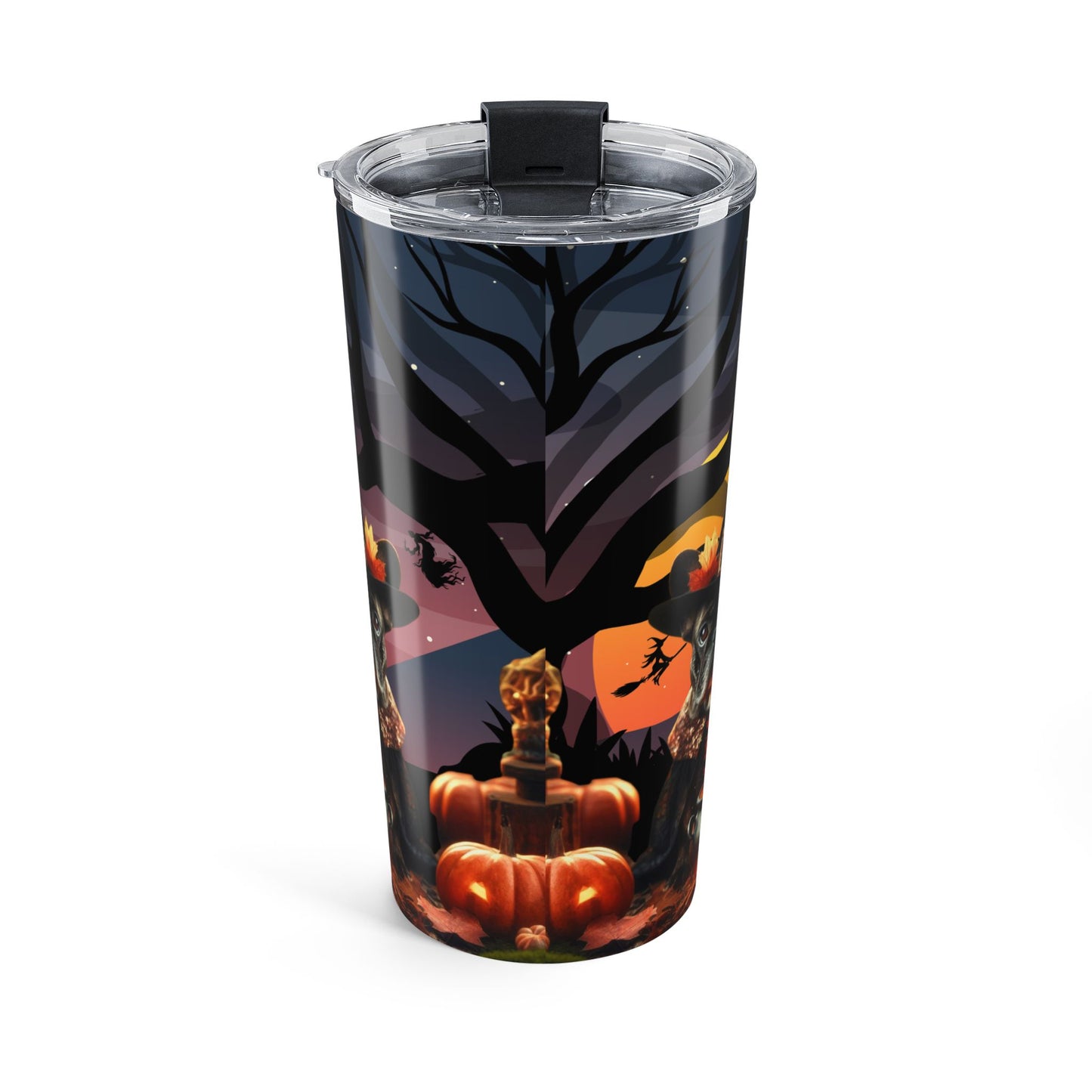 Enchanting French Bulldog Witch Art on Insulated Tumbler - Perfect Halloween Gift, 20 oz