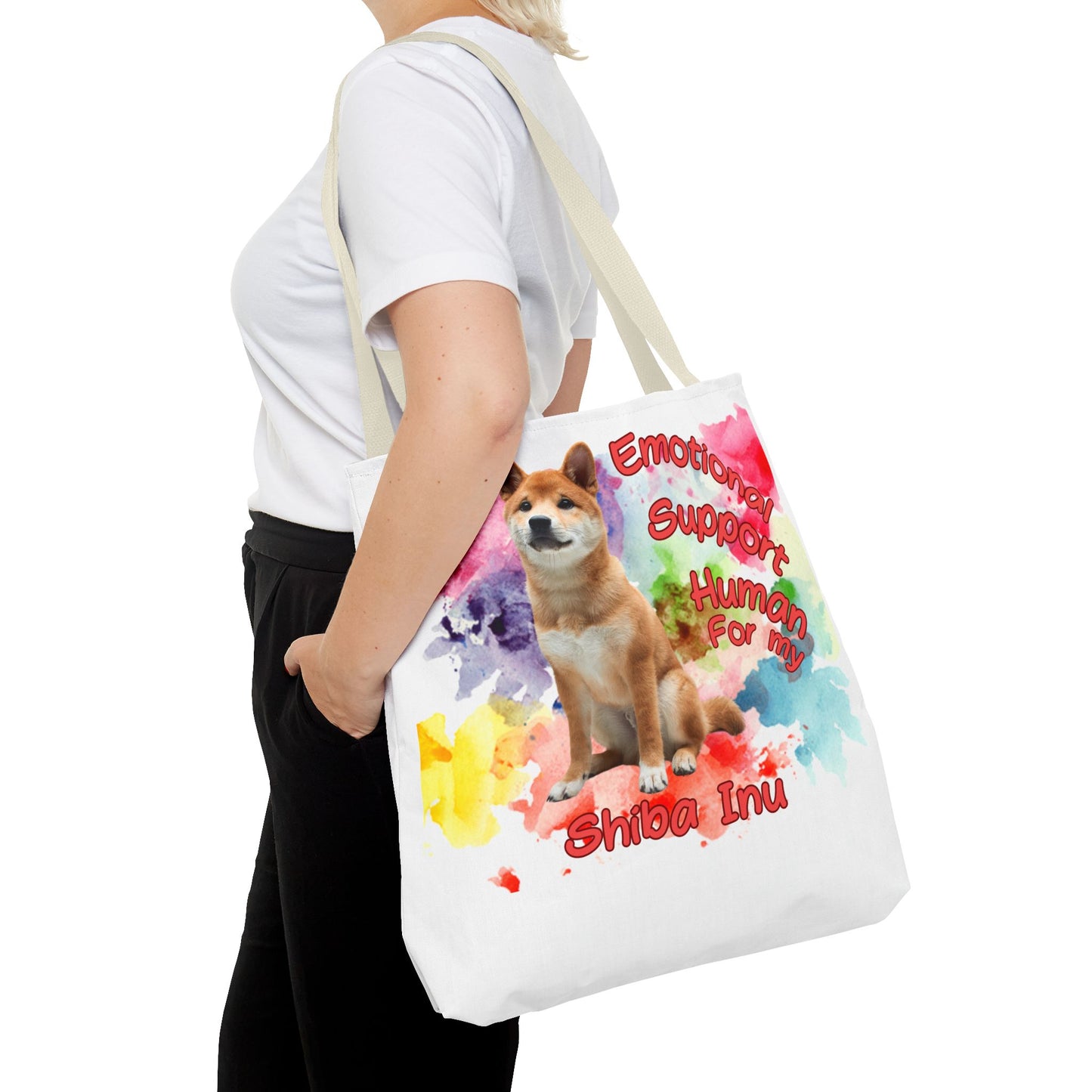 Emotional Support Human for my Shiba Inu Totebag