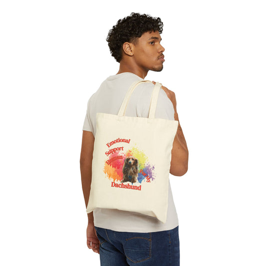 Emotional Support Human for my Dachshund Tote bag
