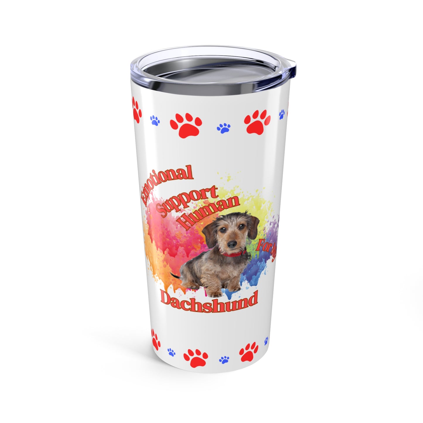 Emotional Support Human for my Dachshund, Wire haired, Coffee tumbler