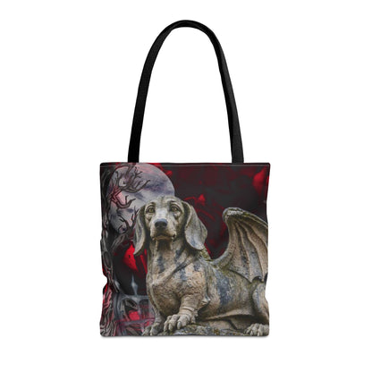 Dachshund Angelic Gargoyle Protector Tote Bag