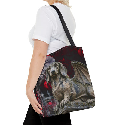 Dachshund Angelic Gargoyle Protector Tote Bag