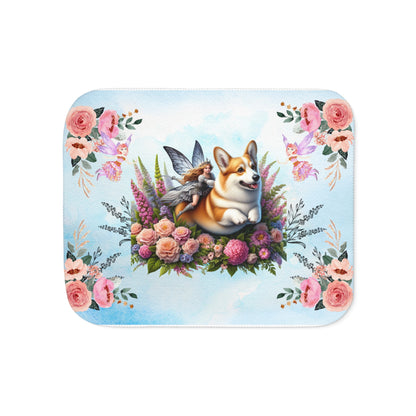 Corgi Fairytale Sherpa Blanket, Two Colors