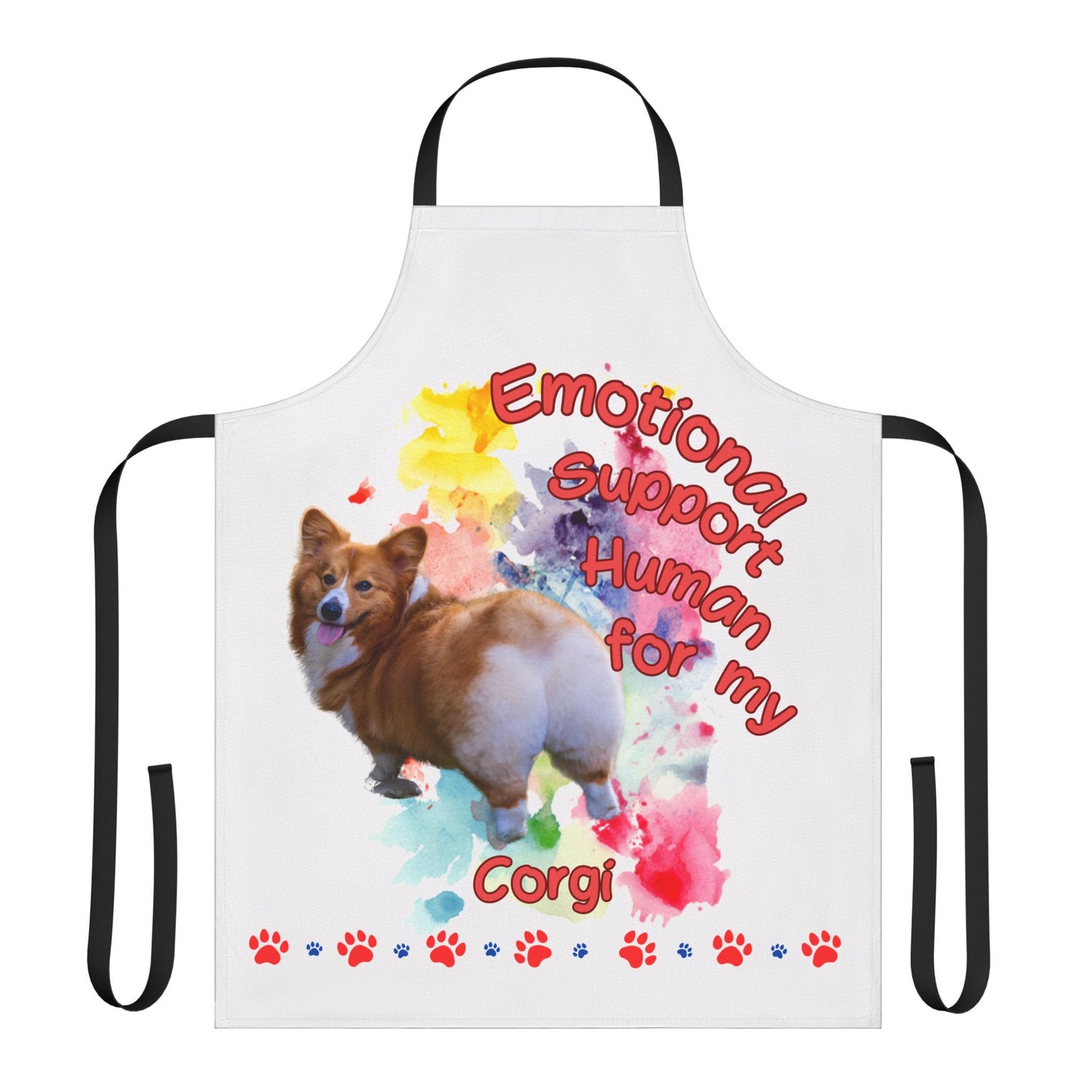 Emotional Support Human for my Corgi Apron