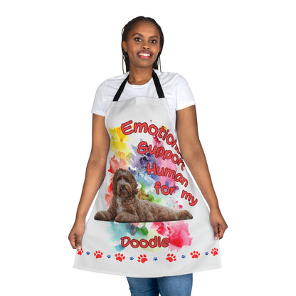Emotional Support Human for my Doodle Dog Apron