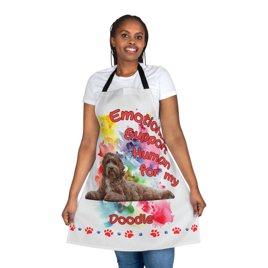 Emotional Support Human for my Doodle Dog Apron
