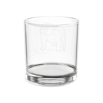 Engraved Bulldog Pint Glass - 16 oz Etched Beer Glass