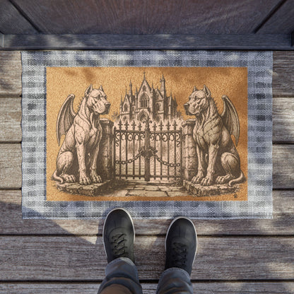 Great Dane Gargoyle Angel Gothic Protector Welcome Mat