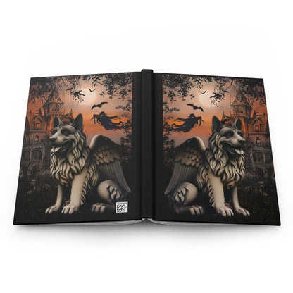 German Shepherd Gargoyle Hardcover Journal Matte