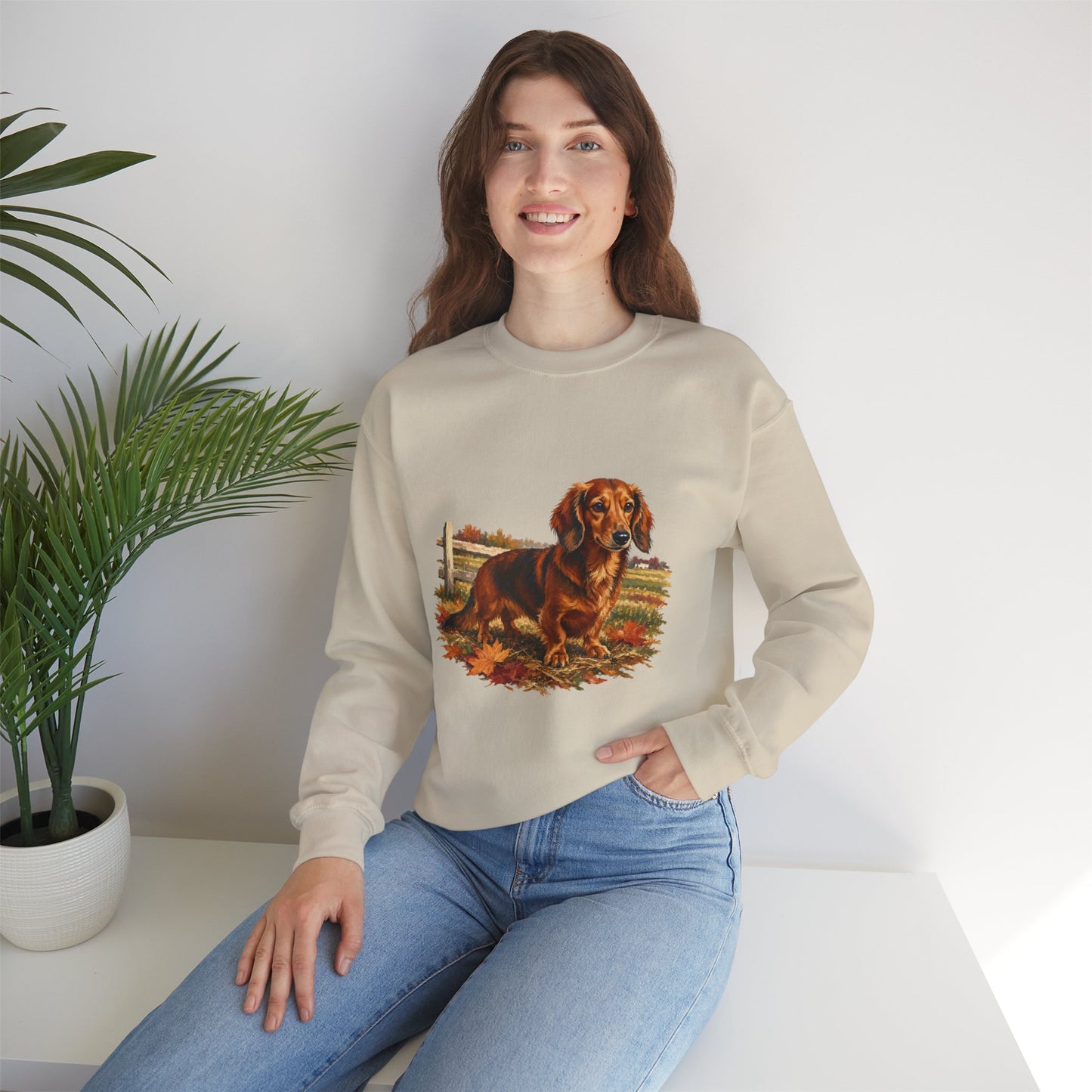 Long Hair Dachshund Sweater Weather Sweatshirt