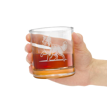 Border Collie Engraved Whiskey Glass