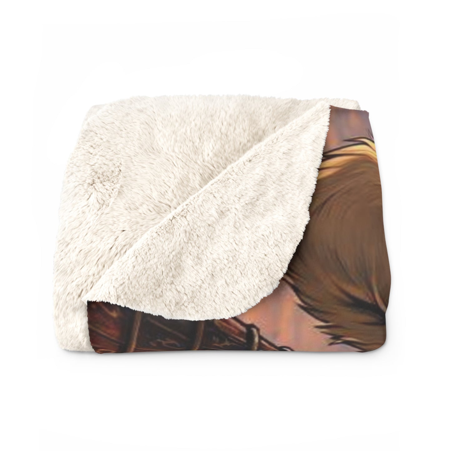 Leo Warrior Sherpa Fleece Blanket