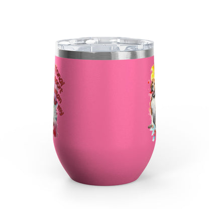 Emotional Support Human for My Beagle Wine Tumbler