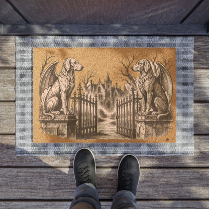 Irish Setter Gargoyle Angel Gothic Protector Welcome Mat